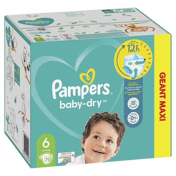 Grote foto pampers baby dry maat 6 mega maandbox 210 luiers kinderen en baby dekens en slaapzakjes