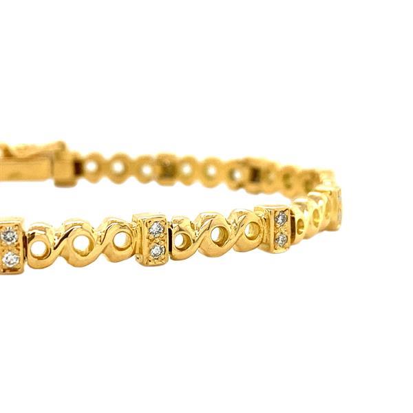 Grote foto gouden armband met diamant 18 krt kleding dames sieraden