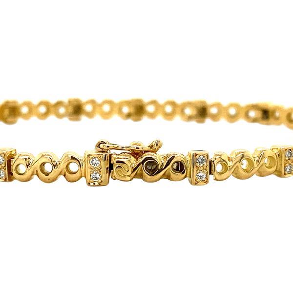 Grote foto gouden armband met diamant 18 krt kleding dames sieraden