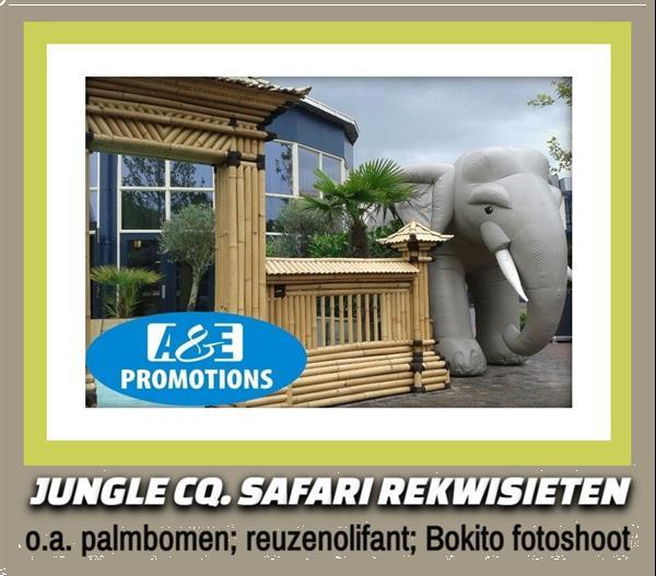 Grote foto oerwoud jungle props reuze olifant huren limburg hobby en vrije tijd overige hobby en vrije tijd