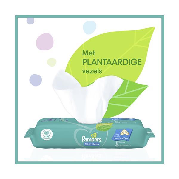 Grote foto pampers fresh clean billendoekjes 52 doekjes 1 x 52 kinderen en baby dekens en slaapzakjes