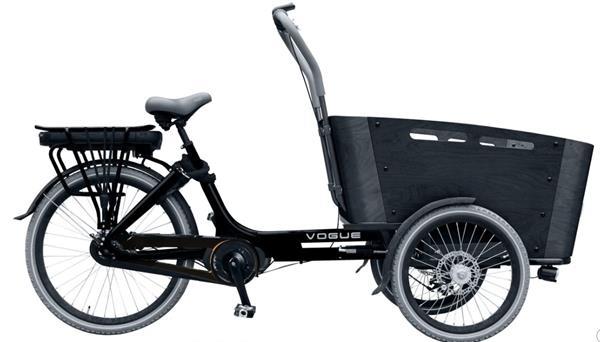 Grote foto vogue carry bakfiets midden motor kangeroo 7v matzwart fietsen en brommers bakfietsen