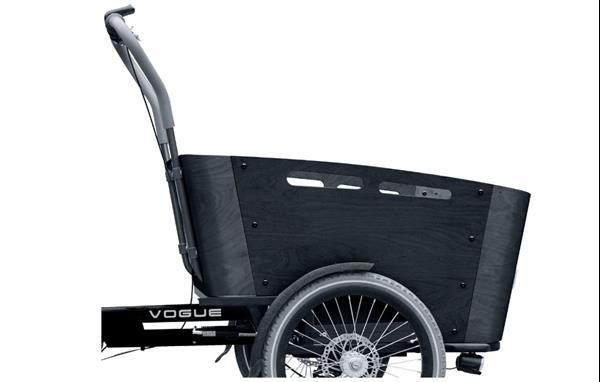 Grote foto vogue carry bakfiets midden motor kangeroo 7v matzwart fietsen en brommers bakfietsen