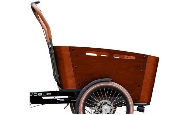 Grote foto vogue carry bakfiets midden motor kangeroo 7v zwart bruin fietsen en brommers bakfietsen