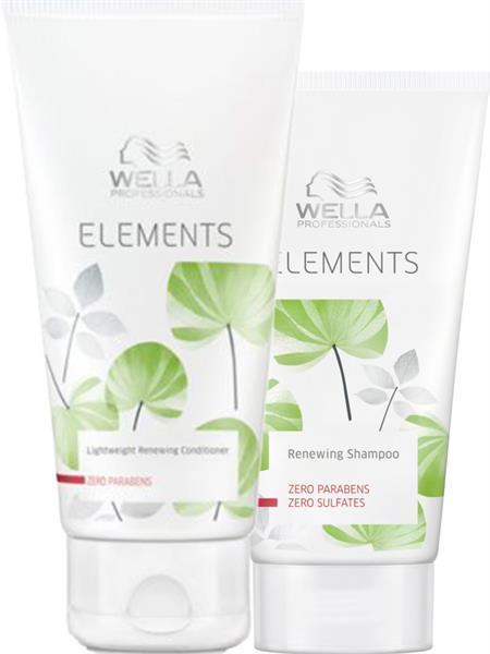 Grote foto wella elements combi deal renewing shampoo conditioner kleding dames sieraden