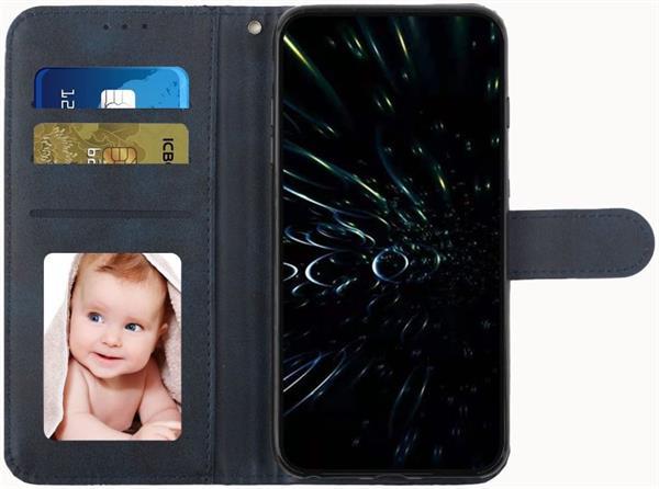 Grote foto samsung galaxy s22 ultra wallet book case hoesje kunstleer b telecommunicatie mobieltjes