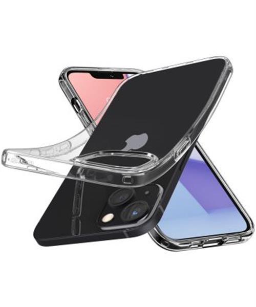 Grote foto spigen crystal flex apple iphone 13 hoesje transparant telecommunicatie tablets