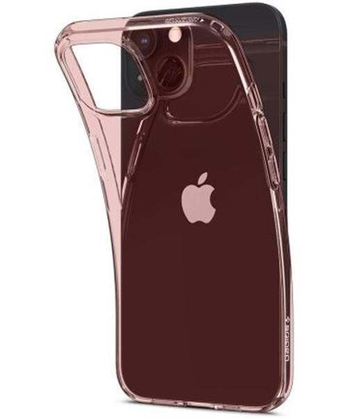 Grote foto spigen crystal flex apple iphone 13 hoesje transparant roze telecommunicatie tablets