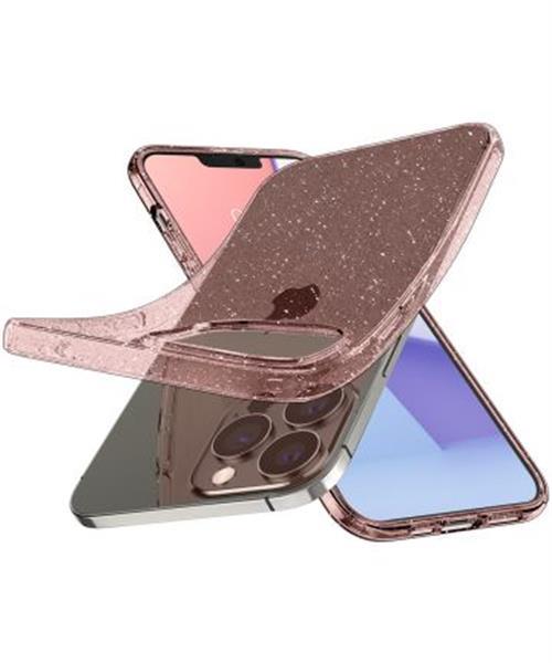 Grote foto spigen liquid crystal iphone 13 pro hoesje glitter roze telecommunicatie tablets