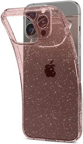Grote foto spigen liquid crystal apple iphone 13 pro max hoesje roze telecommunicatie tablets