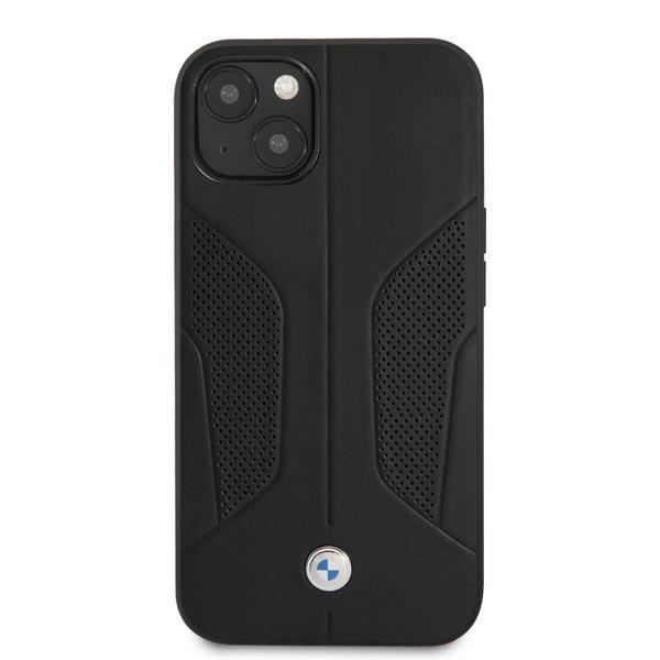 Grote foto bmw iphone 13 hardcase backcover perforated sides zwart telecommunicatie tablets