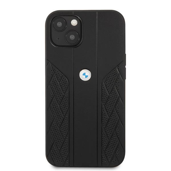 Grote foto bmw iphone 13 hardcase backcover perforated curve zwart telecommunicatie tablets
