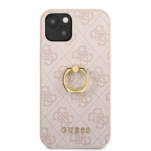 Grote foto guess iphone 13 mini hardcase backcover hoesje with ring h telecommunicatie mobieltjes