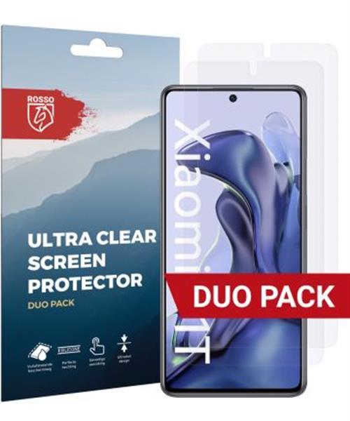 Grote foto rosso xiaomi 11t 11t pro ultra clear screen protector duo telecommunicatie mobieltjes