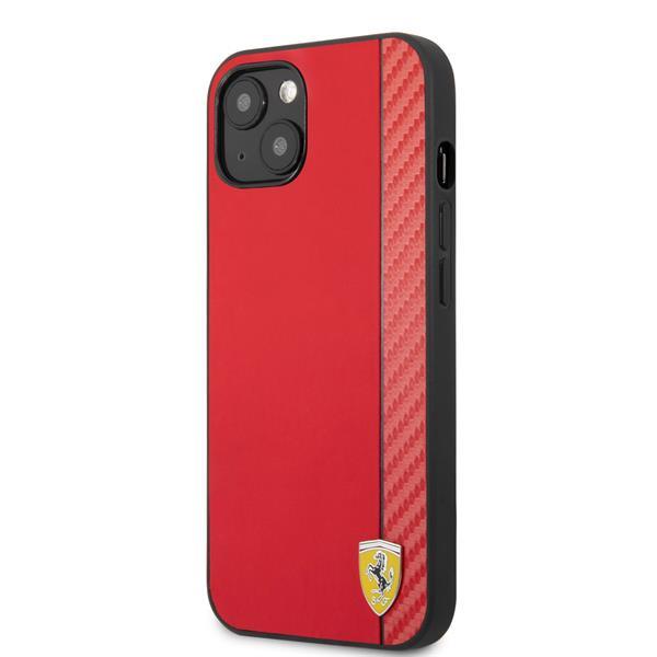 Grote foto ferrari iphone 13 hardcase backcover carbon rood telecommunicatie tablets