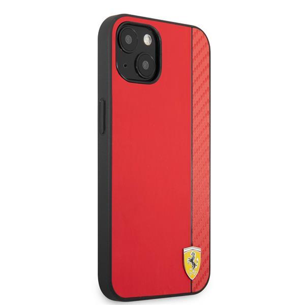 Grote foto ferrari iphone 13 hardcase backcover carbon rood telecommunicatie tablets