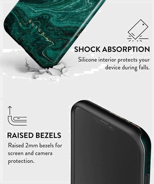 Grote foto burga tough case apple iphone 13 pro max hoesje emerald pool telecommunicatie tablets