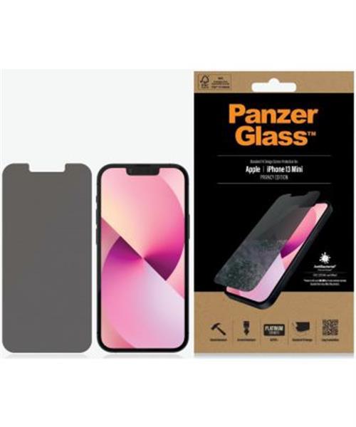 Grote foto panzerglass apple iphone 13 mini privacy glass antibacteriee telecommunicatie tablets