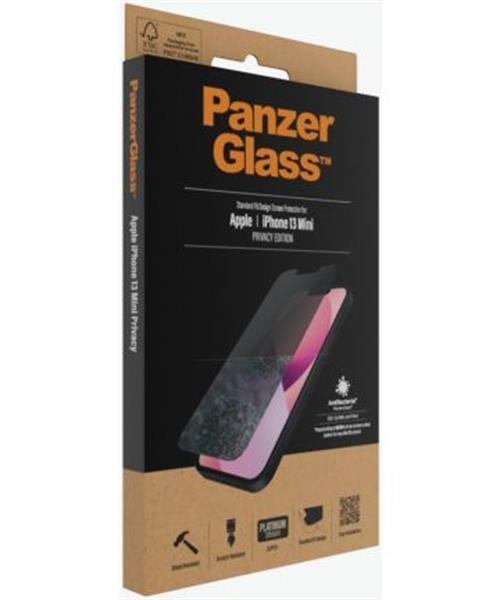 Grote foto panzerglass apple iphone 13 mini privacy glass antibacteriee telecommunicatie tablets