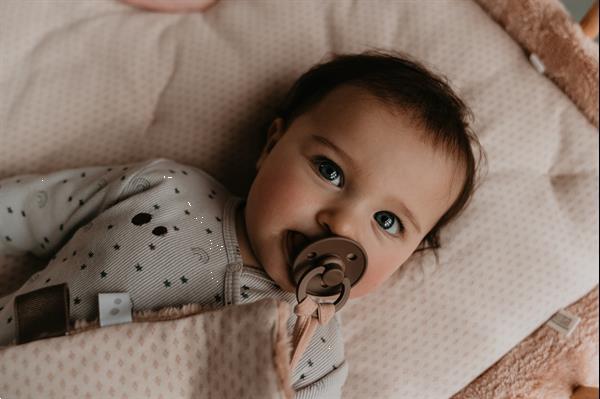 Grote foto knuffeldoekje sweet dreaming milky rust 25x25cm snoozebaby kinderen en baby overige babyartikelen