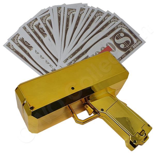 Grote foto money gun geld pistool cash cannon moneygun cashgun ca kinderen en baby los speelgoed