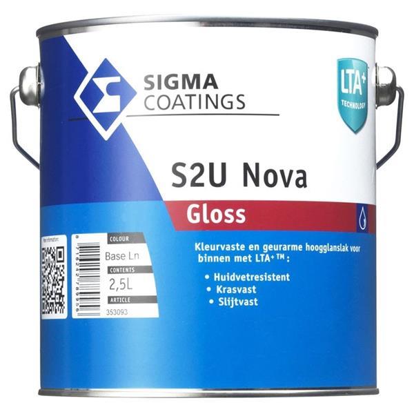 Grote foto sigma s2u nova gloss contour aqua pu 2 5l wit doe het zelf en verbouw verven en sierpleisters