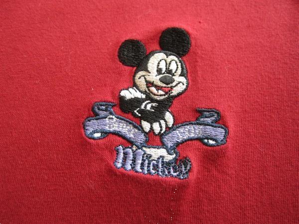 Grote foto nieuw vintage wijnrood mickey mouse shirt kinderen en baby maat 128