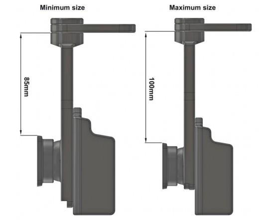 Grote foto brodit swiveling top support telecommunicatie carkits en houders