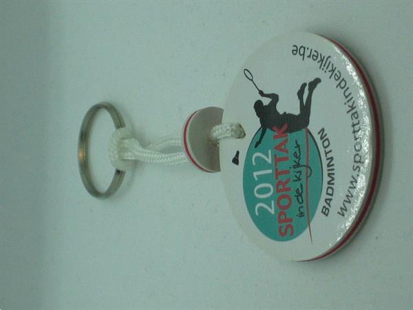 Grote foto sleutelhanger bloso badmington 2012 verzamelen sleutelhangers