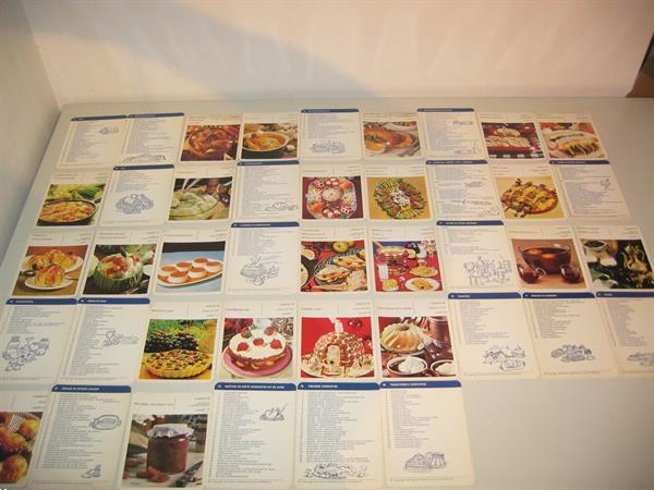 Grote foto receptkaarten 2 cookery card club 1970 verzamelen kaarten en prenten
