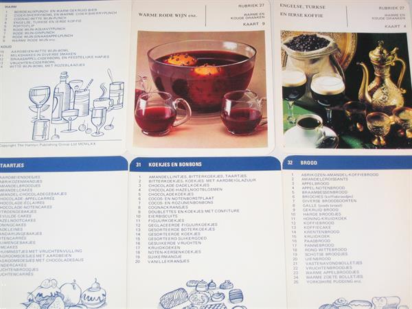 Grote foto receptkaarten 2 cookery card club 1970 verzamelen kaarten en prenten