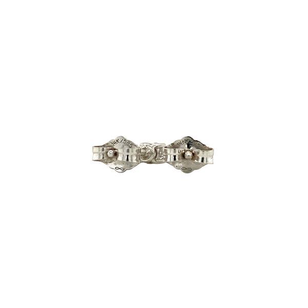 Grote foto witgouden solitair oorstekers met diamant 14 krt nieuw kleding dames sieraden