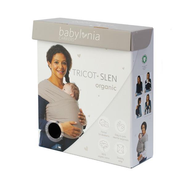 Grote foto babylonia draagdoek tricot slen organic coffee bean kinderen en baby overige babyartikelen