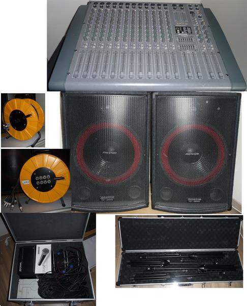 Grote foto semiprofessionele audio installatie muziek en instrumenten audio professioneel