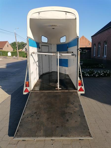 Grote foto waco 1 5 paardentrailer alu bodem wanden dieren en toebehoren trailers