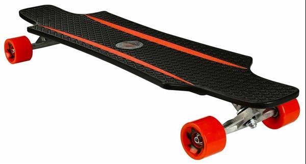 Grote foto nijdam plastic x flex longboard zwart rood sport en fitness skeeleren en skaten