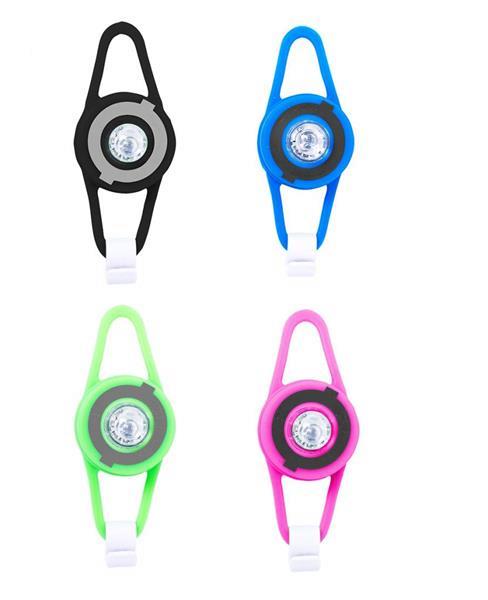 Grote foto globber flash light led lampje roze fietsen en brommers steppen