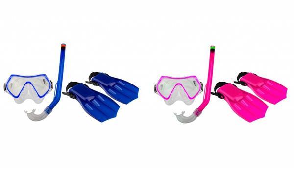 Grote foto duikset masker snorkel vliezen junior roze zwart kinderen en baby los speelgoed