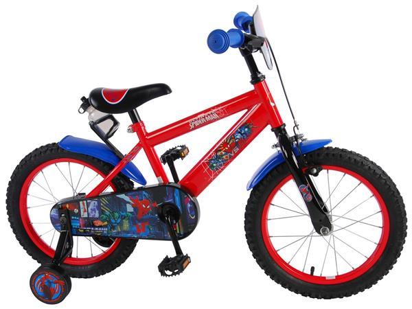 Grote foto spider man kinderfiets 16 inch rood zwart spider man kinder kinderen en baby los speelgoed