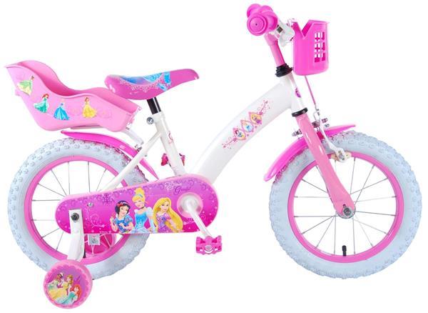 Grote foto disney princess kinderfiets 14 inch roze disney princess ki kinderen en baby los speelgoed