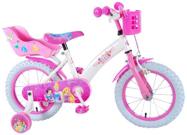 Grote foto disney princess kinderfiets 14 inch roze disney princess ki kinderen en baby los speelgoed