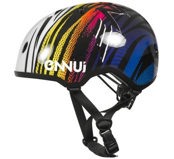 Grote foto ennui helmets elite neon tiger 54 59 sport en fitness skeeleren en skaten