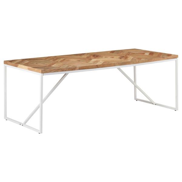 Grote foto vidaxl table d ner 200x90x76 cm bois massif d acacia et de huis en inrichting eettafels