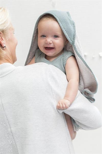 Grote foto badcape baby classic poederblauw 75x85cm baby only kinderen en baby dekens en slaapzakjes