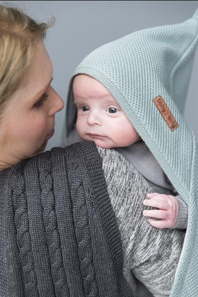 Grote foto wikkeldeken baby soft classic poederblauw baby only kinderen en baby overige