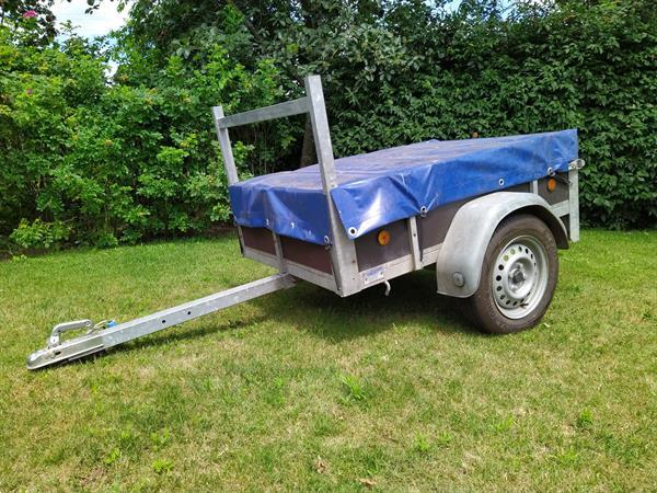 Grote foto aanhangwagen enkelas 1 5 m op 1 0 m auto diversen aanhangers