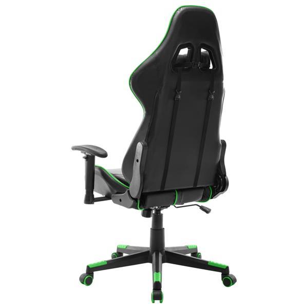 Grote foto vidaxl chaise de jeu noir et vert cuir artificiel huis en inrichting stoelen