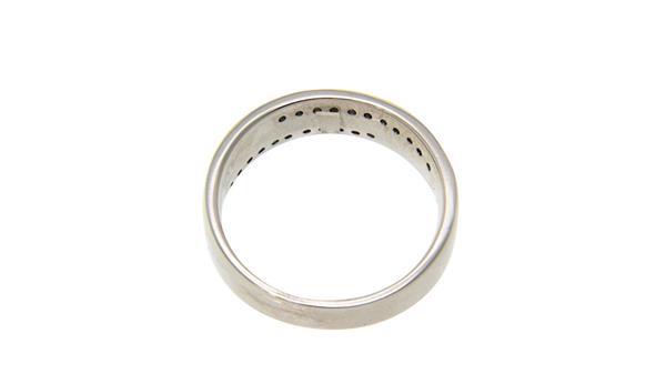 Grote foto witgouden ring met diamant 14 krt kleding dames sieraden