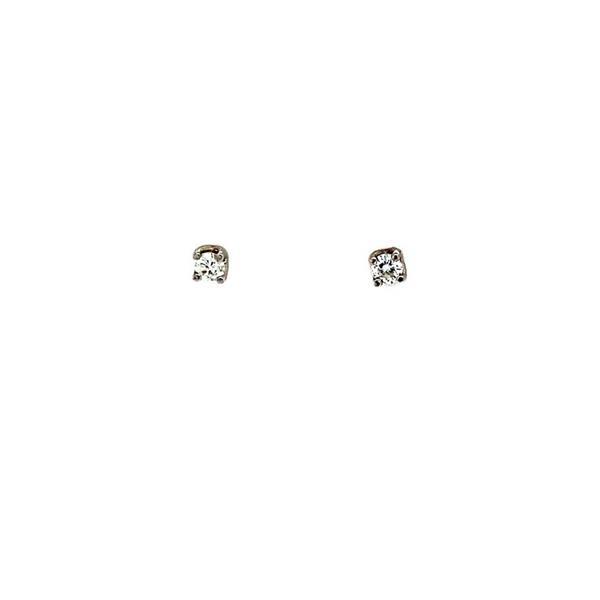 Grote foto witgouden solitair oorstekers met diamant 18 krt nieuw kleding dames sieraden