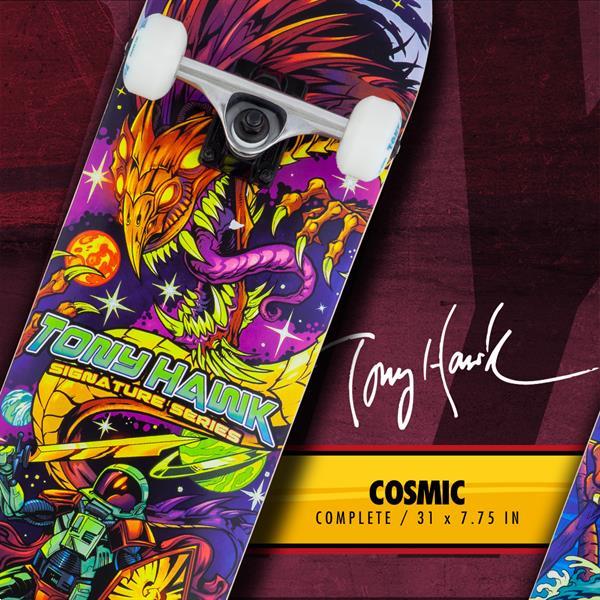Grote foto tony hawk ss 360 series skateboard cosmic cosmic sport en fitness skeeleren en skaten
